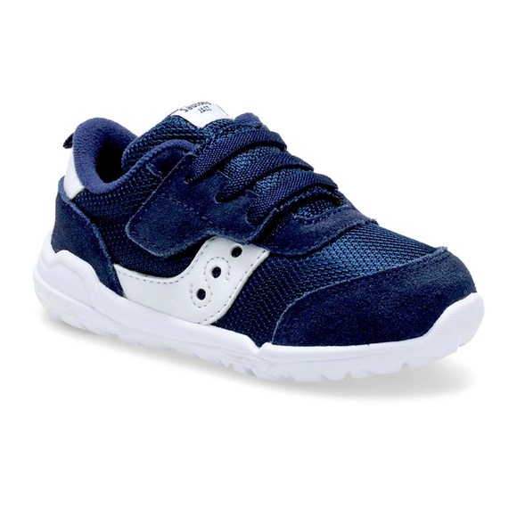 Saucony Toddler 5W Navy&White Sneakers. GUC. Exclt Velcro. 15% off w 2+ Bundle. - Picture 1 of 12